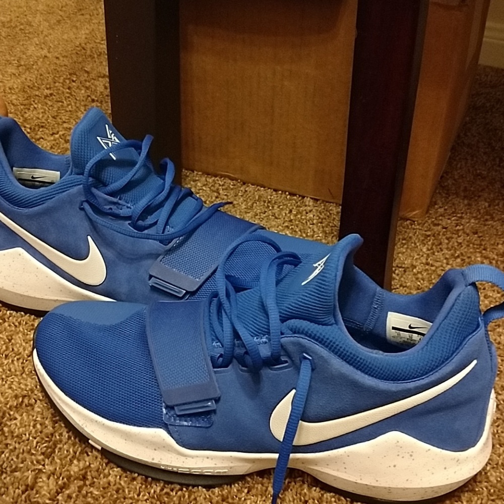 Paul George#13NikeZoom Blue white
